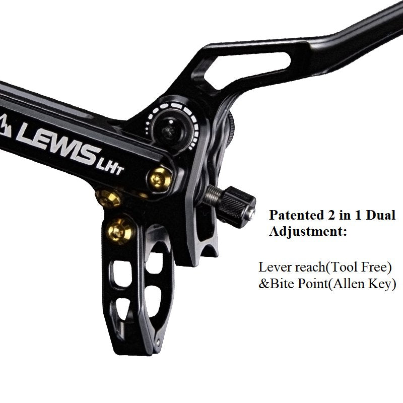 Lewis - LHT Ultimate Brake Set - Titanium bolts & Pistons - Black EZmtb K28 Hoses - REVRides