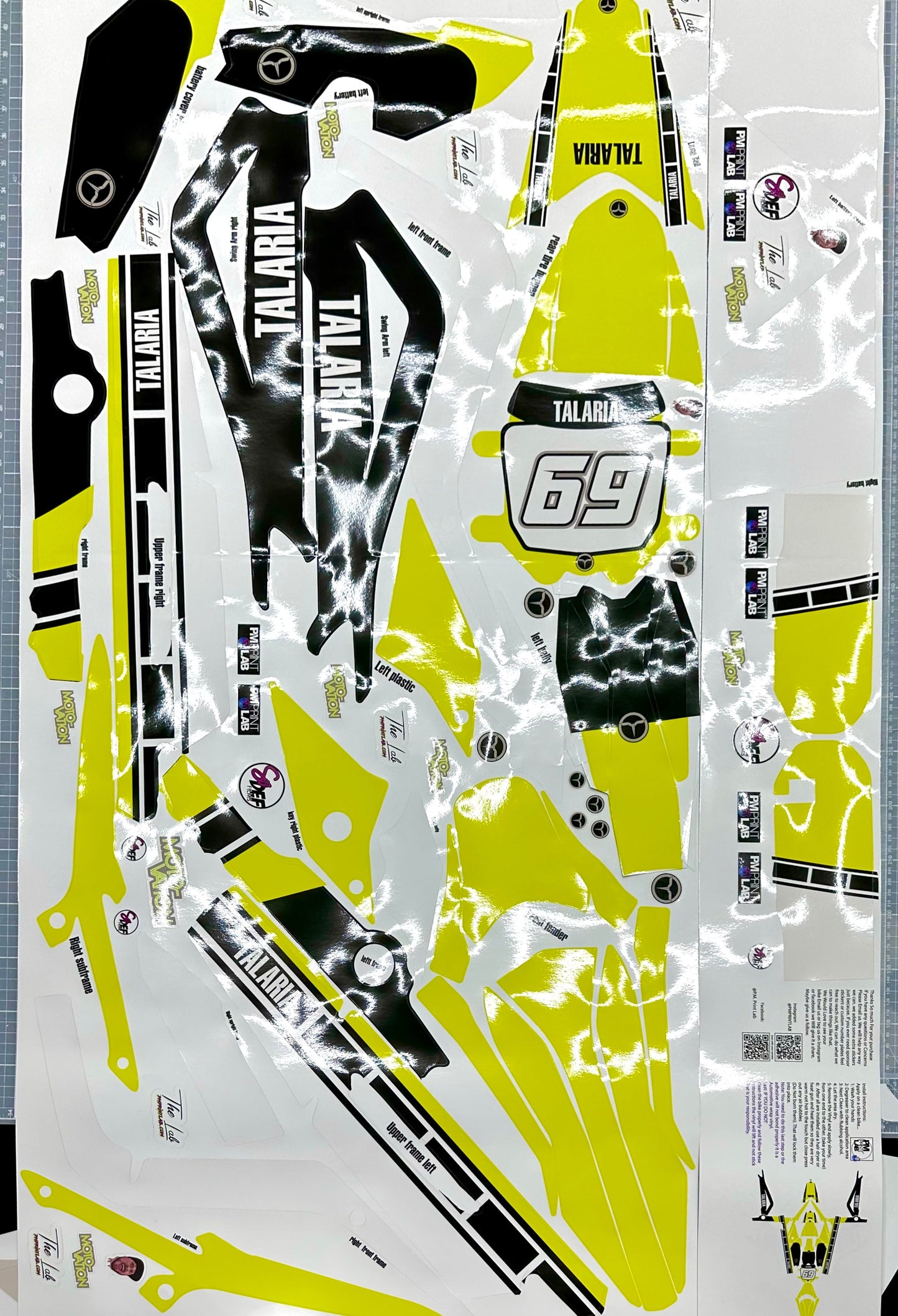 Classic yamaha 60th anniversary  Yellow & Black for Talaria MX3 / Talaria R Mx4 / Decal set - REVRides