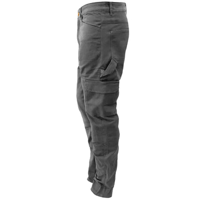 Straight Leg Cargo Pants - Gray with Pads - REVRides