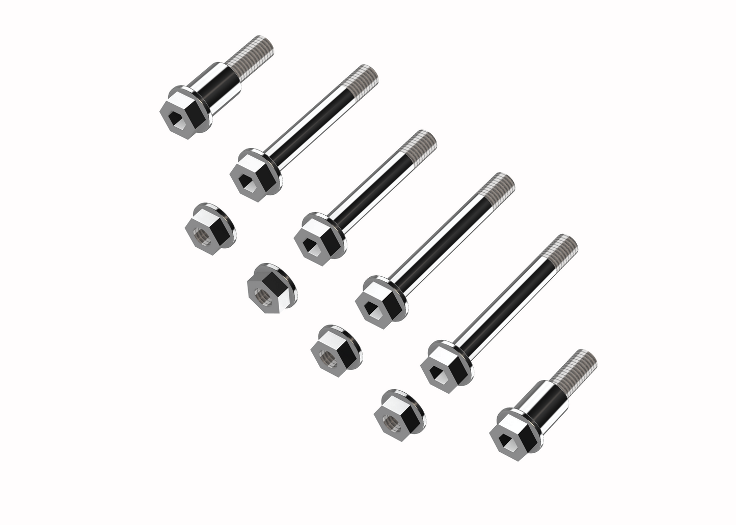 *NEW* Heavy Hitter 4140 Chromoly E Ride Linkage/Triangle/Shock Bolt Upgrade Kit for ERide pro