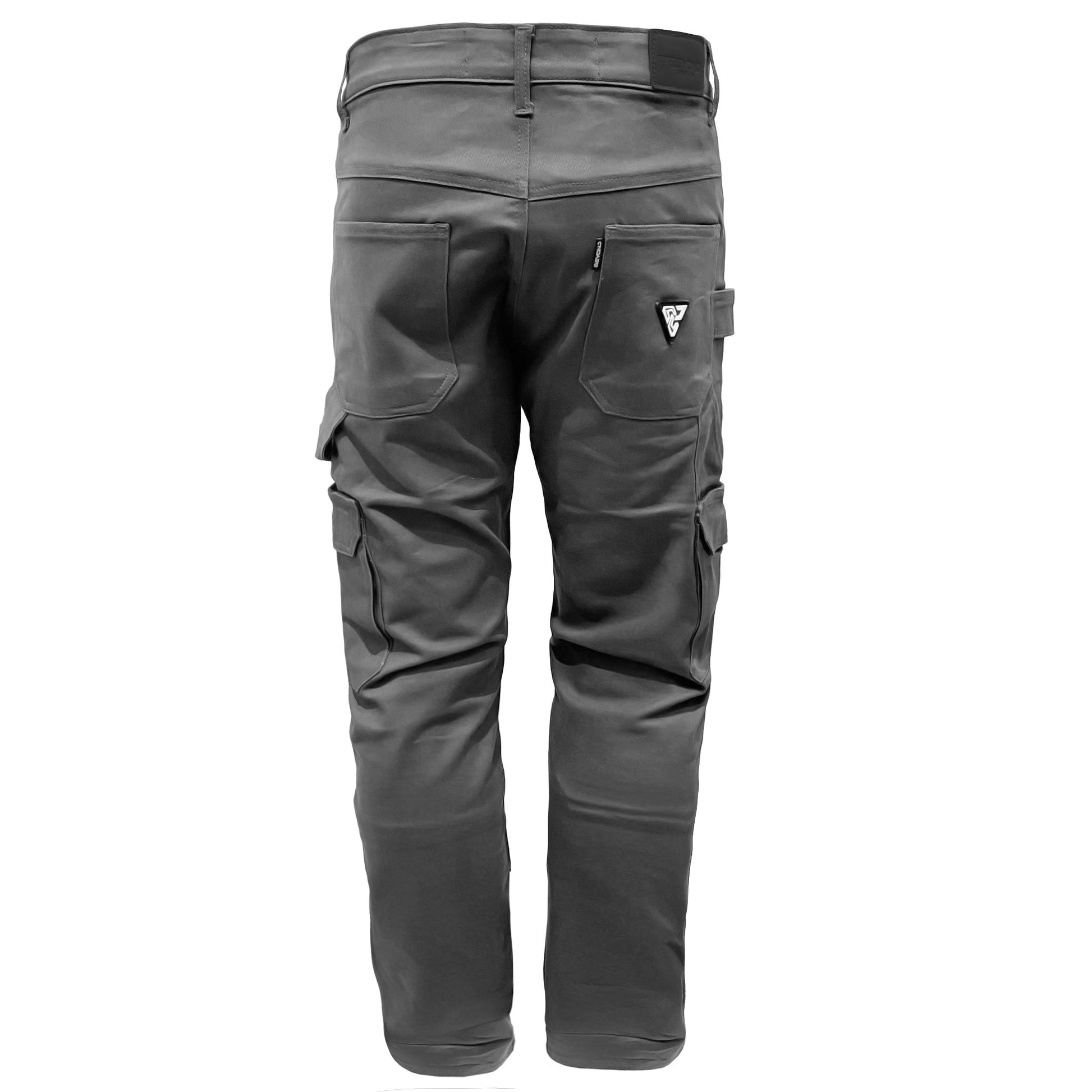 Loose Fit Cargo Pants - Gray with Pads - REVRides