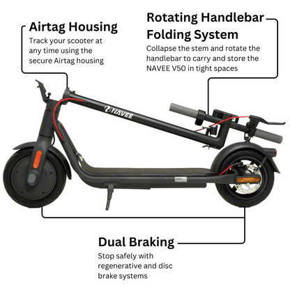 NAVEE V50 Electric Scooter - REVRides