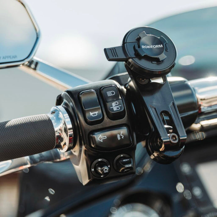 ROKFORM MOTORCYCLE HANDLEBAR PHONE MOUNT For Emoto / Ebike / Escooter