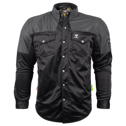 Ultra Reflective Shirt "Nightfall Nebula" - Black with Pads - REVRides