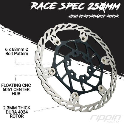 Rippin Moto 250mm Race Spec Rear Oversize Brake Rotor (Rear - Talaria) - REVRides