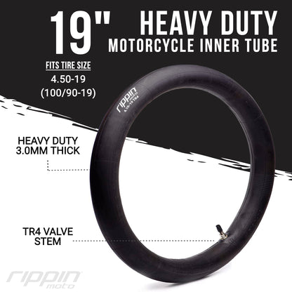 100/90-19 (4.10 x 19) Heavy Duty 19" Inner Tube 3mm Thick - REVRides