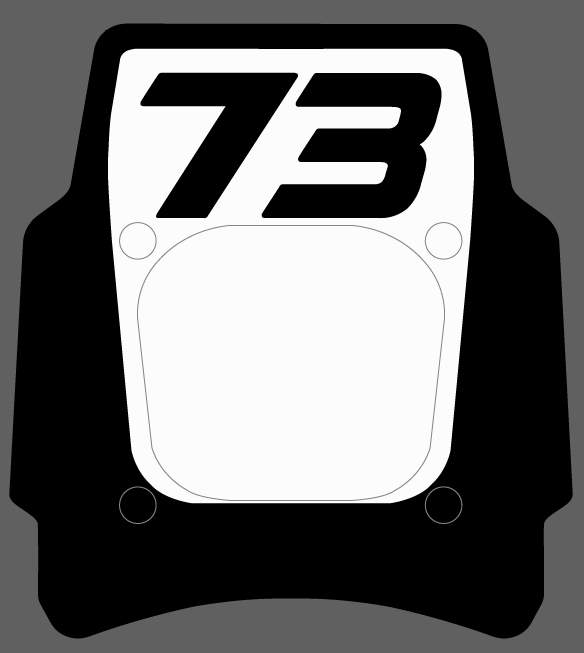 Front Headlight plate Replica decal For Super73 Rx / Adventure series - REVRides