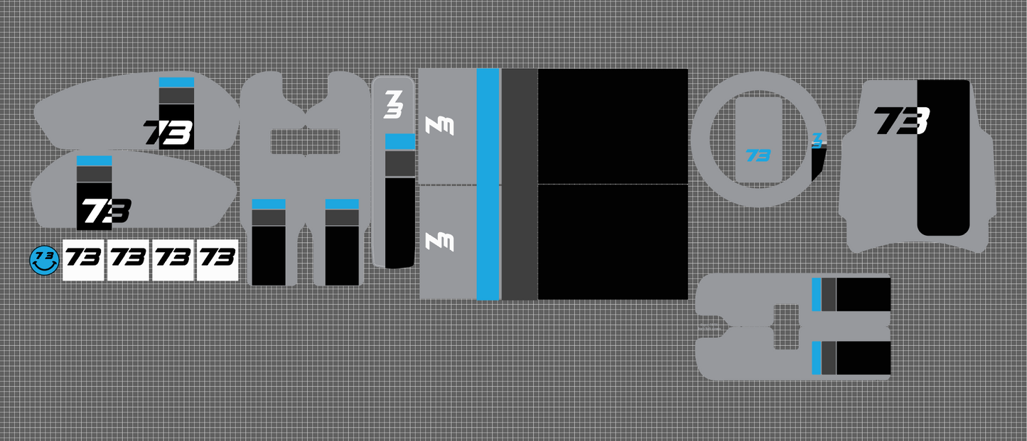 C1X style Replica decal kit for Super 73 RX - REVRides