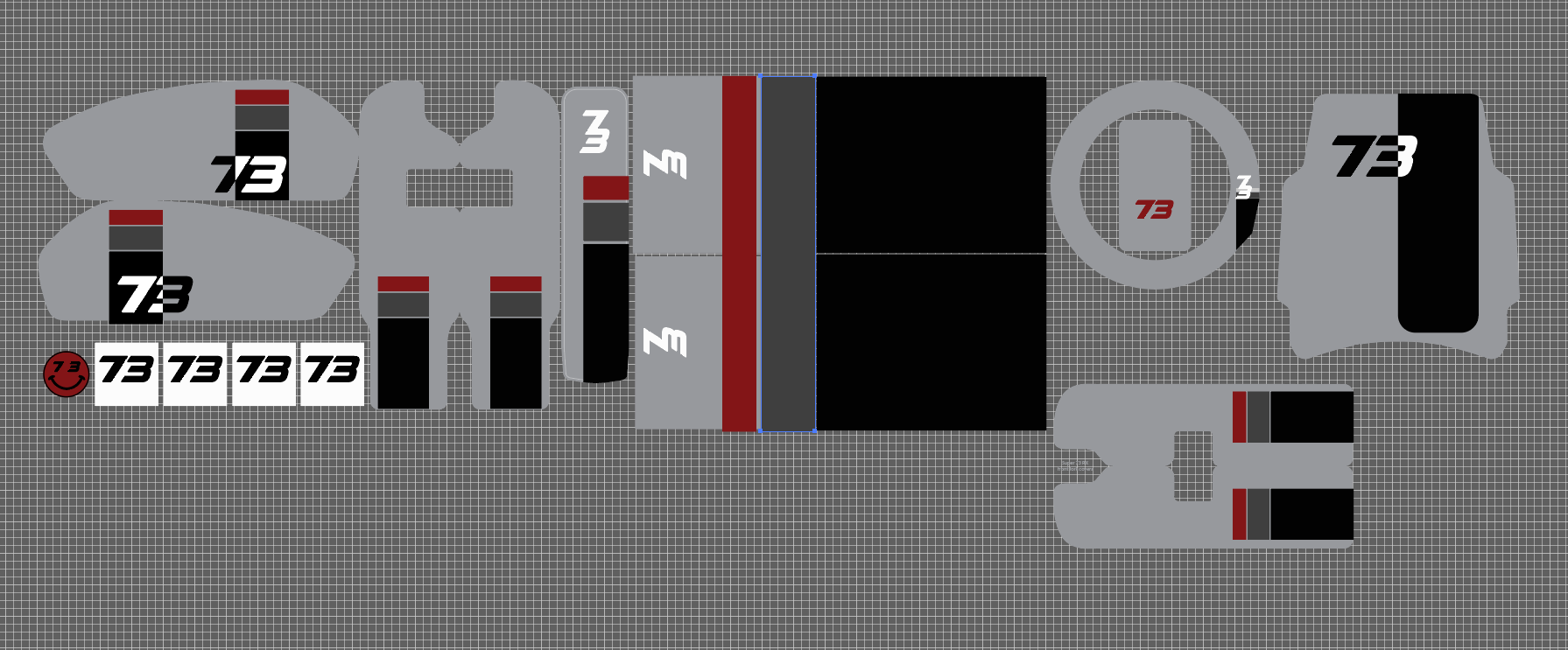 C1X style Replica decal kit for Super 73 RX - REVRides