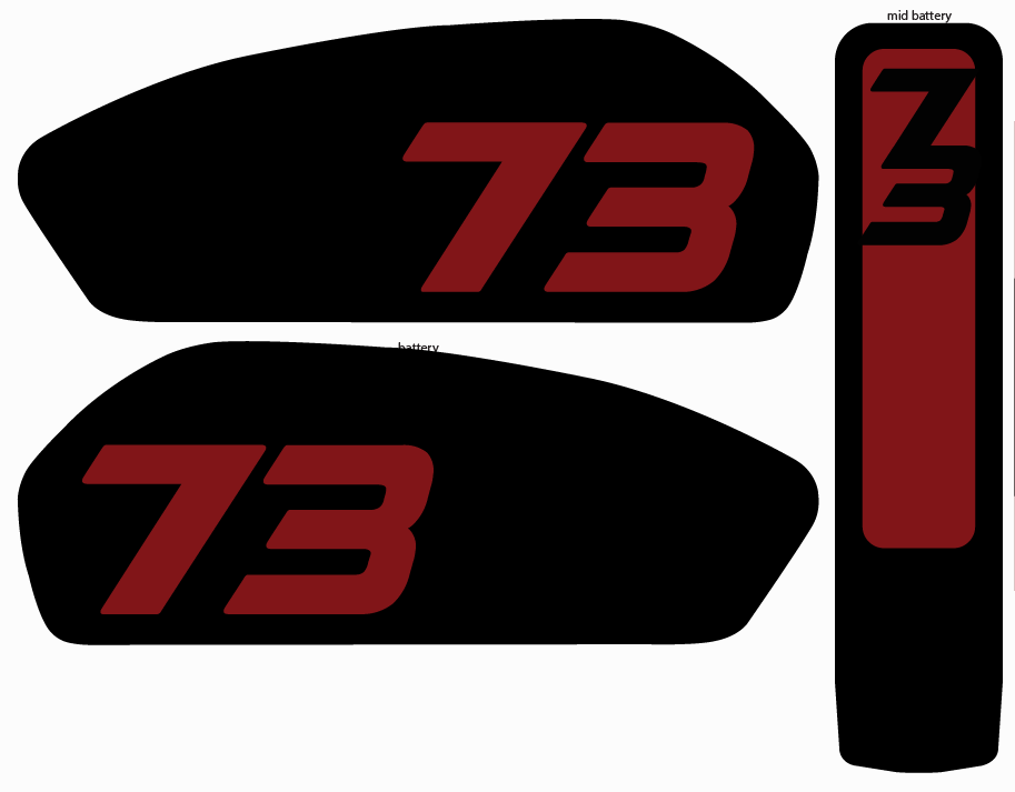 Adventure style 3pc battery Replica decals for Super 73 R / Rx / S2 - REVRides