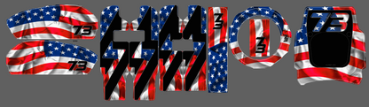 MERICA' decal kit Super 73 RX / R / (New S2 adventure) - REVRides