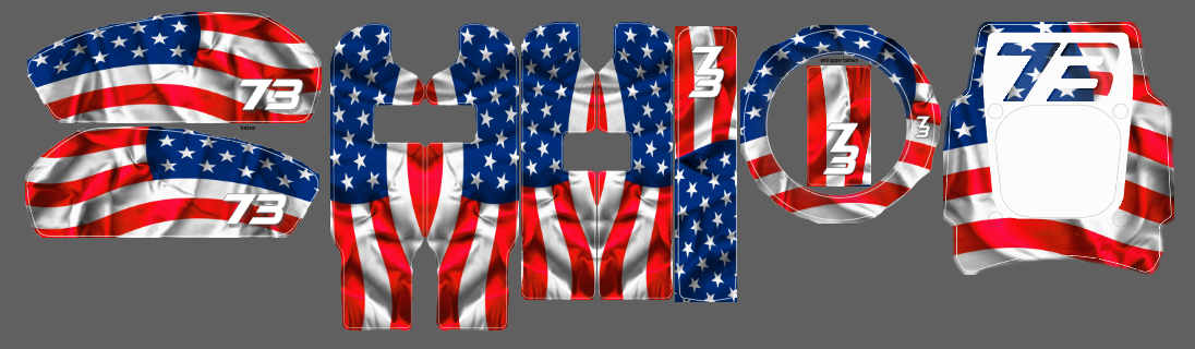 MERICA' decal kit Super 73 RX / R / (New S2 adventure) - REVRides