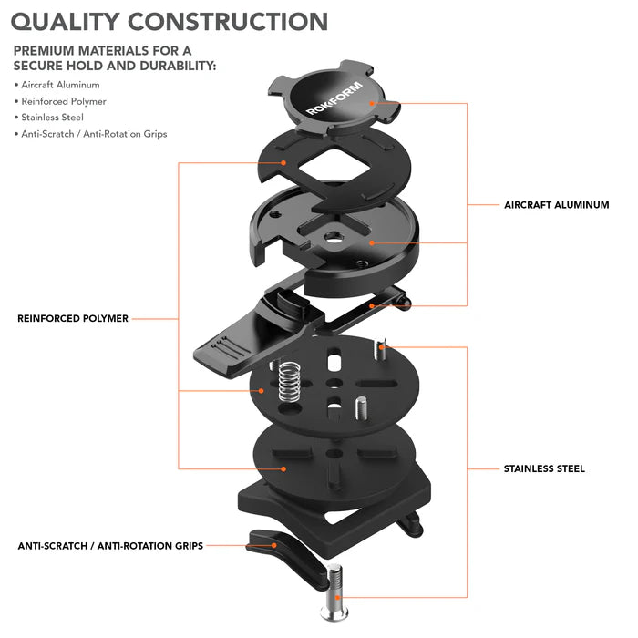 ROKFORM UNIVERSAL BIKE PHONE MOUNT For Emoto / Ebike / Escooter