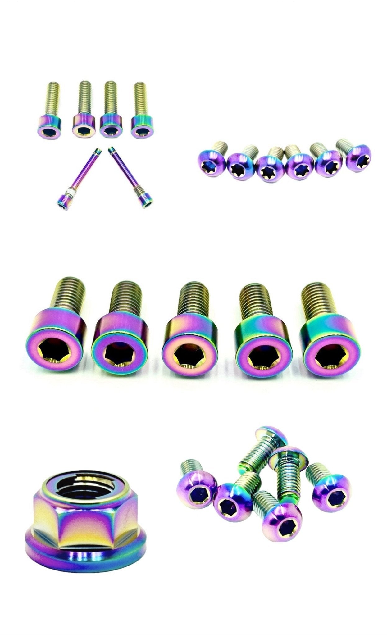 Front and Rear Wheel Titanium Bolt Kit for E-Ride Pro,Surron, Talaria, Segway, 79 Bike, and more