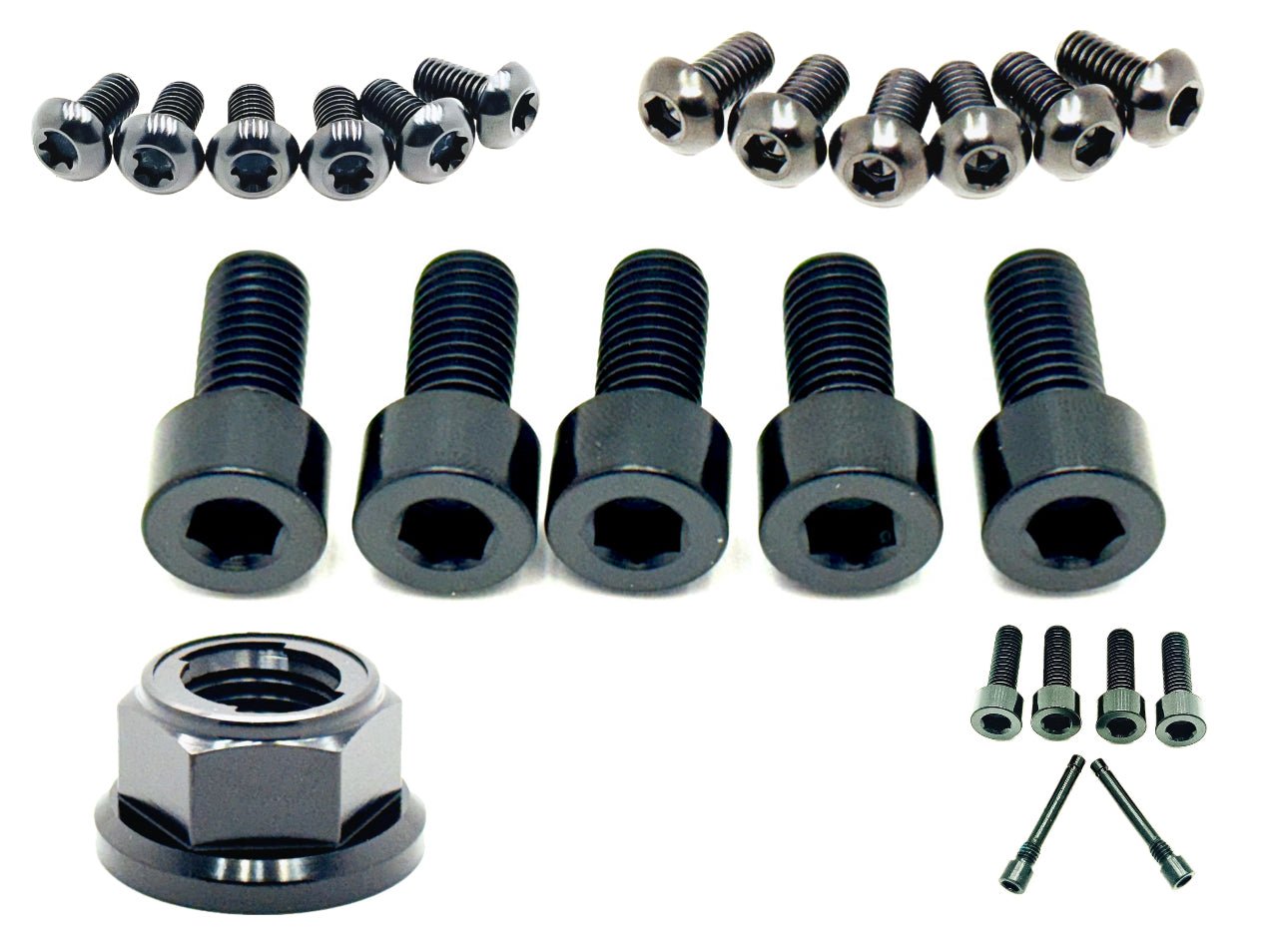 Front and Rear Wheel Titanium Bolt Kit for E-Ride Pro,Surron, Talaria, Segway, 79 Bike, and more