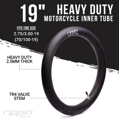 Rippin Moto 2.75/3.00-19 (70/100-19) Heavy Duty Motorcycle & E-Moto Inner Tube (For Surron & Talaria) - REVRides